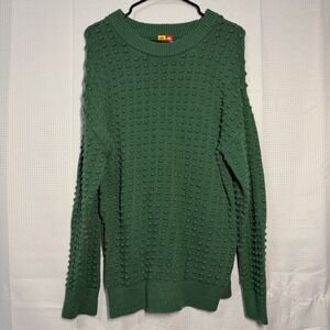 LEGO x Target Crewneck Sweater‎ Medium Green Raised Brick Texture Knit
